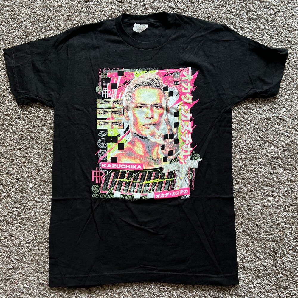 Men's AEW PWT All Elite Crate Exclusive Kazuchika Okada Make It Rain T-Shirt - M